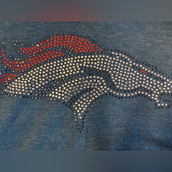 Denver Broncos Off-Shoulder Sweatshirt - Picture 3 of 4